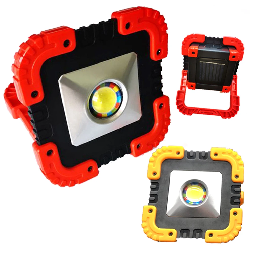Solar COB LED Work Light Portable Lantern 10W Emergency Rechargeable Flood Outdoor Garden Spot Lamp | Освещение
