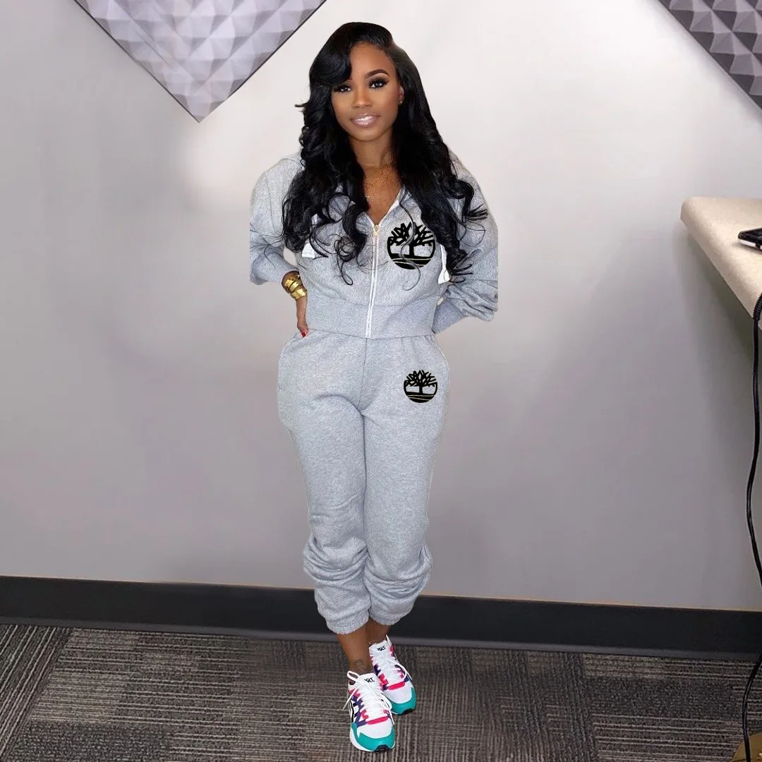 Plus Size 2 TWO PIECE SET Women Clothing Joggers Top+ Pants Tracksuit Track Suits Embroidered Sweatsuits Jogging Femme Outfits