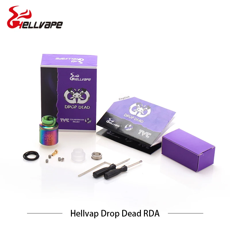 Атомайзер для электронных сигарет helvape Drop Dead 24 мм RDA с наконечником из смолы