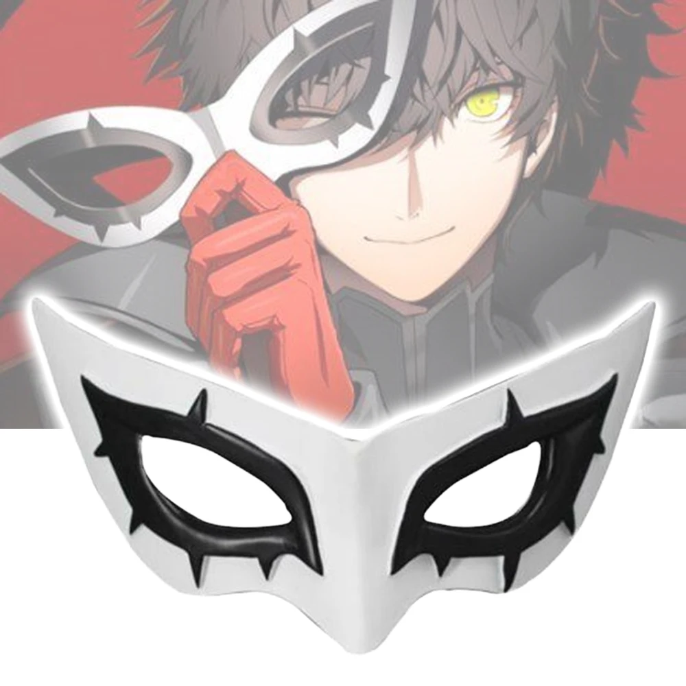 

Persona 5 Protagonist Joker Ren Amamiya Resin Mask Cosplay Props Role Play Masks Party Masque Costumes Accessories