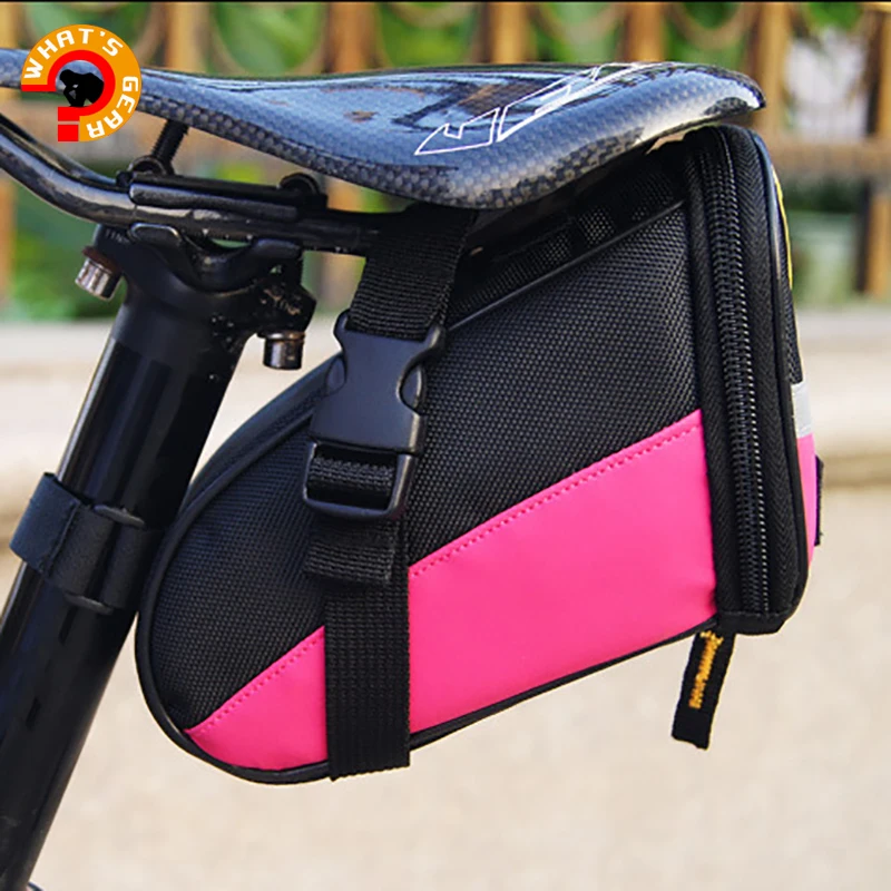 B-soul Bicycle Saddle Bag Under Seat Waterproof Moutain Bike Pack bag with Reflective Tap MTB Toolkit for Cycling | Спорт и