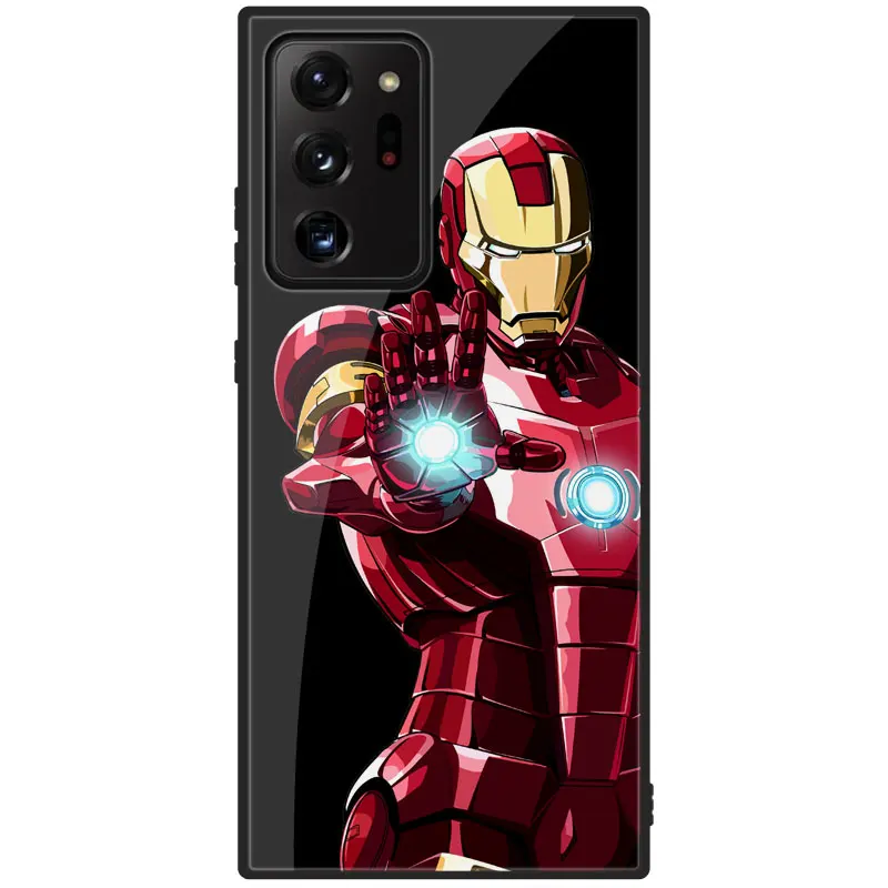 Защитные чехлы для телефонов с камерой &quotЖелезный человек&quot Samsung Galaxy S21 Note20 S20 Ultra