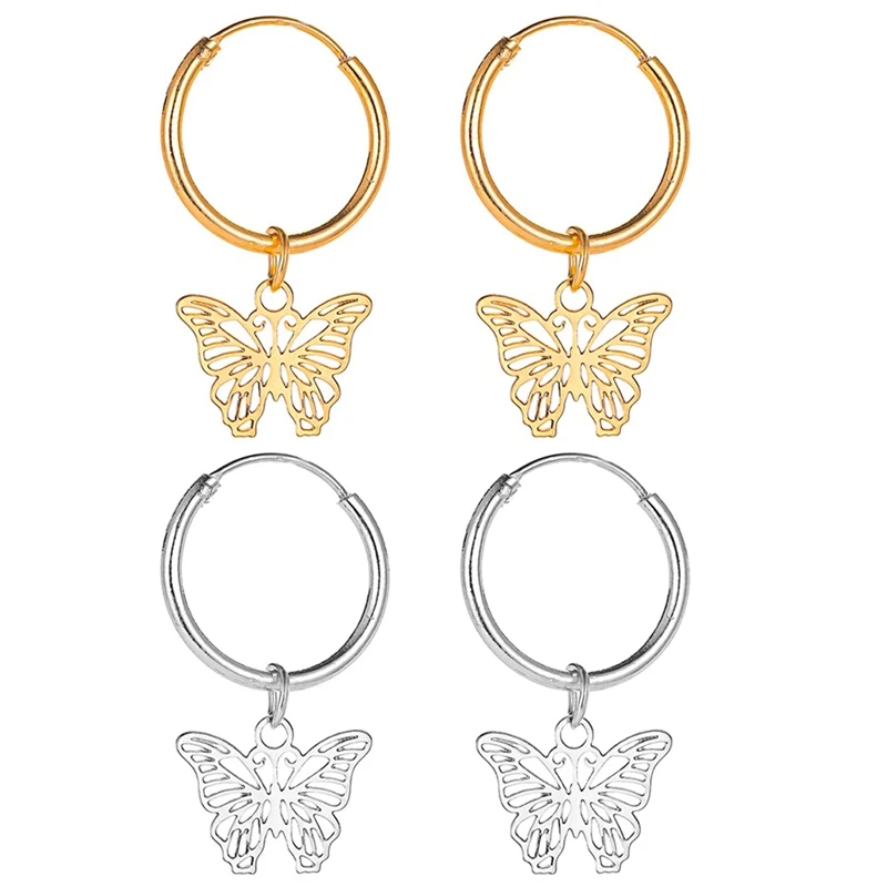 1 пара модные богемные серьги в стиле панк ювелирные изделия золото и серебро