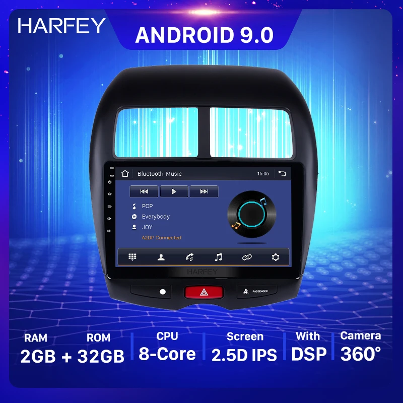 Harfey 10 1 &quotAndroid 9 0 автомобильный мультимедийный плеер GPS навигационная система для