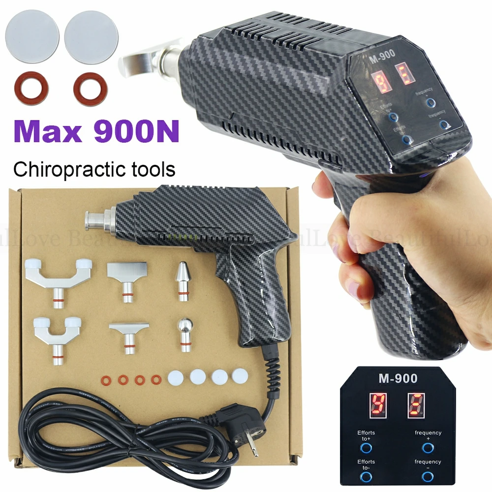 

NEW Electric Correction Gun Chiropractic Adjusting Tools 900N Adjustable Spine Massage Tool Spinal Intensity Therapy Relaxation