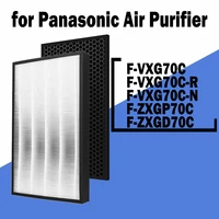 air purifier filter for panasonic f vxg70c rn f zxgdzxgp70c hepa 43526550mm and activated carbon filter 43526310mm set