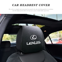 car headrest cover car logo pillow protector case for lexus is200t is250 rx300 nx rx gs rx330 rx 350 car decoration styling