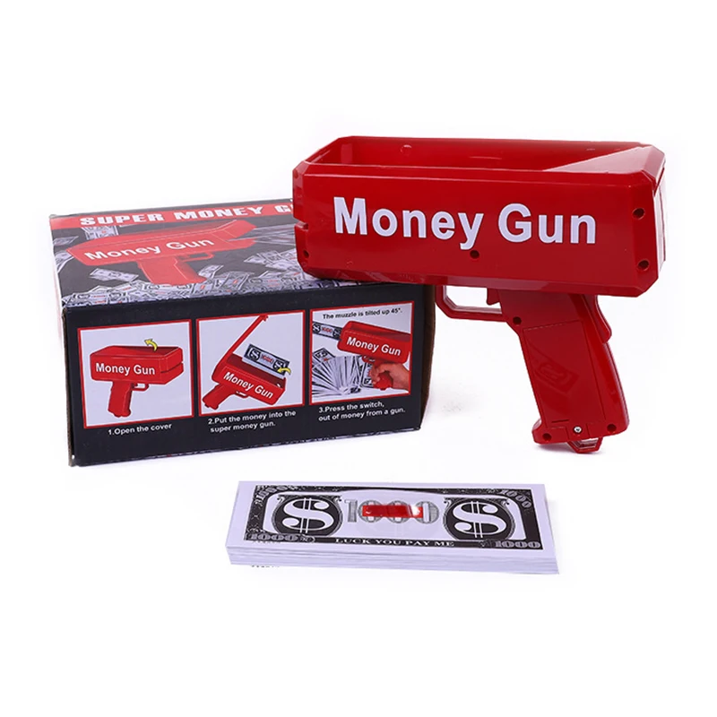 

100 банкнот, игрушки-фиджеты, денежный пистолет, сплюсник, банкноты, красная модная игрушка, подарок, игрушки для вечеринки, игра, наличные пуш...