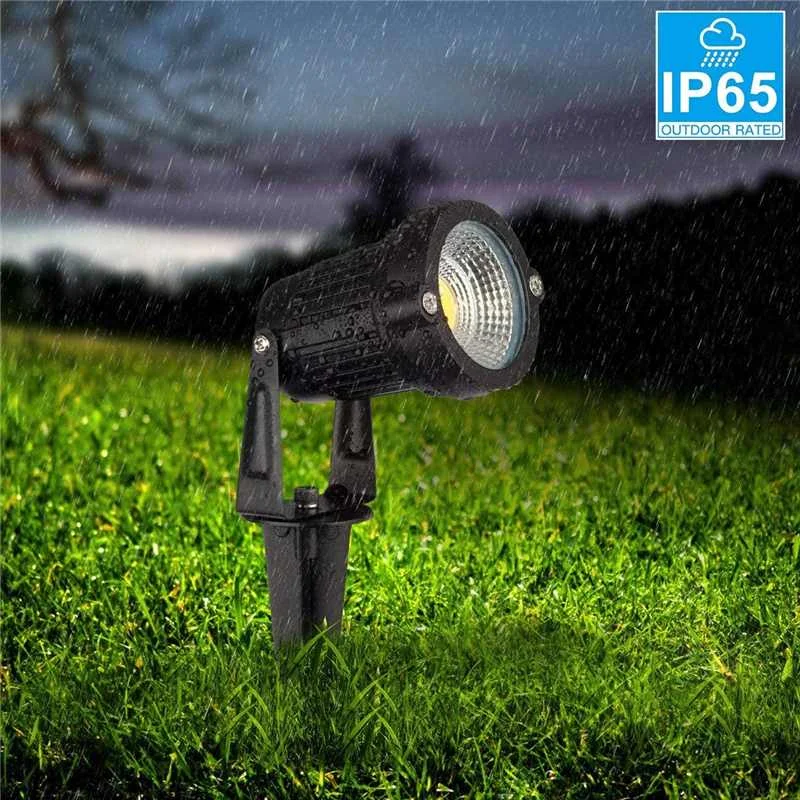 1/2/4 шт. светодиодный COB светильник для сада 9 Вт