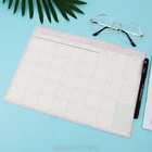 Ежемесячный бумажный коврик 20 листов DIY планировщик стол повестка дня подарок школьные офисные принадлежности