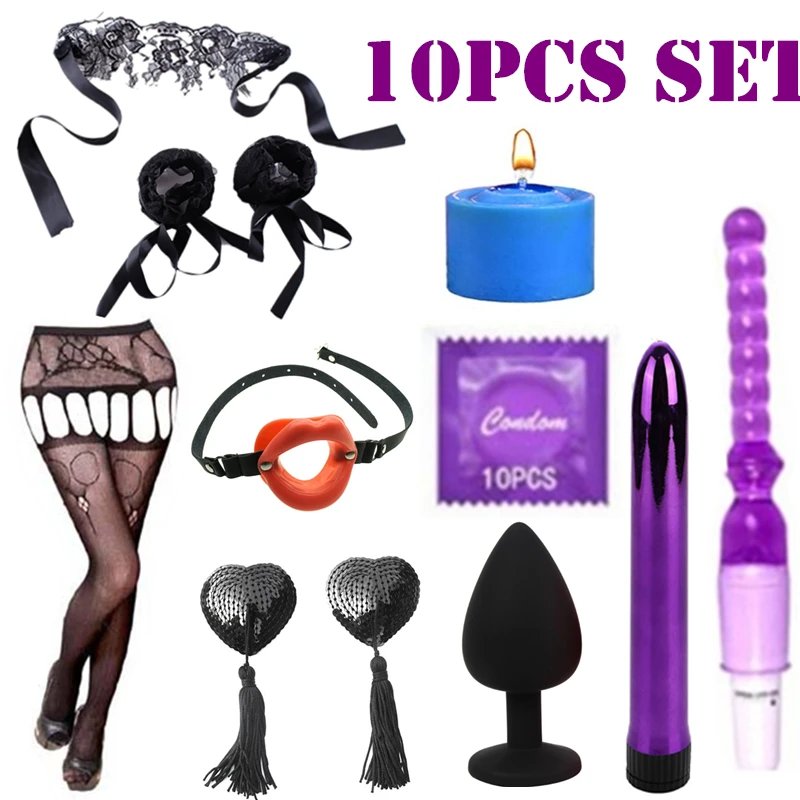 Новинка 10 шт. в наборе секс-игрушки для пар бондаж Вибраторы удерживающий вибратор подчиненный вибратор пробка Флирт игры игрушки для женщин Анальная пробка
