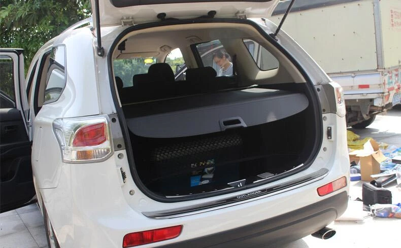 

Rear Cargo Cover For Mitsubishi Outlander 2013 2014 2015 Partition Curtain Screen Shade Trunk Security Shield Auto Accessories