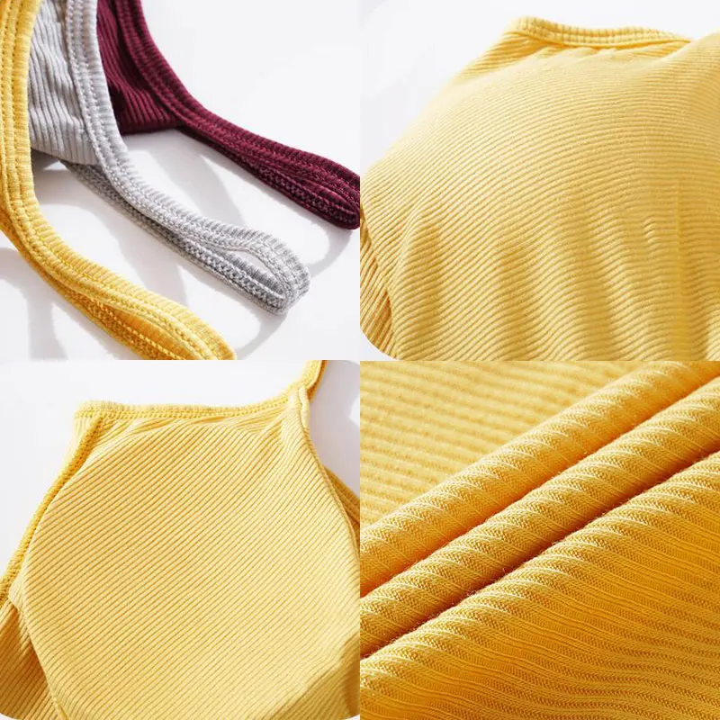 

Women Sexy Seamless Tank Top Camisole Underwear Girls Streetwear Comfortable Intimates Lingerie Padded Bra Bandeau Crop Tube Top