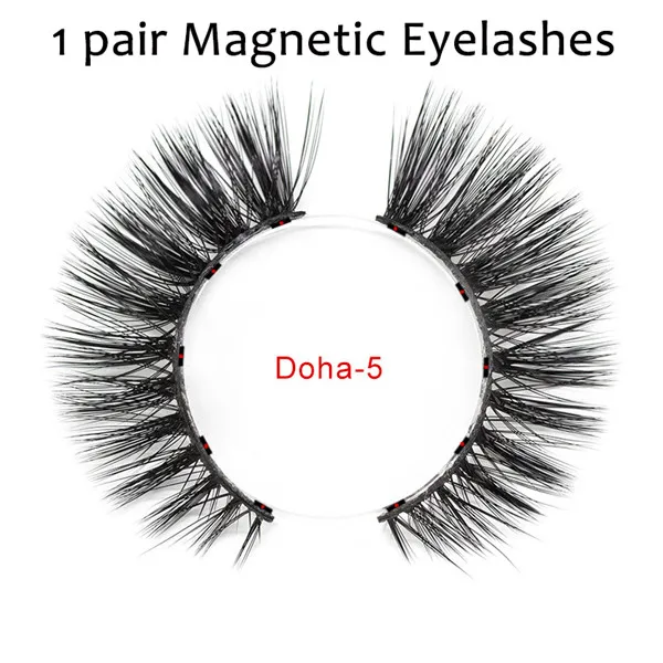 Doha-lashes only Новинка, горячая Распродажа, магнитная жидкая подводка для глаз и магнитные накладные ресницы, водостойкая, Стойкая подводка для глаз, Накладные ресницы с пинцетом - Цвет: Doha-lashes only