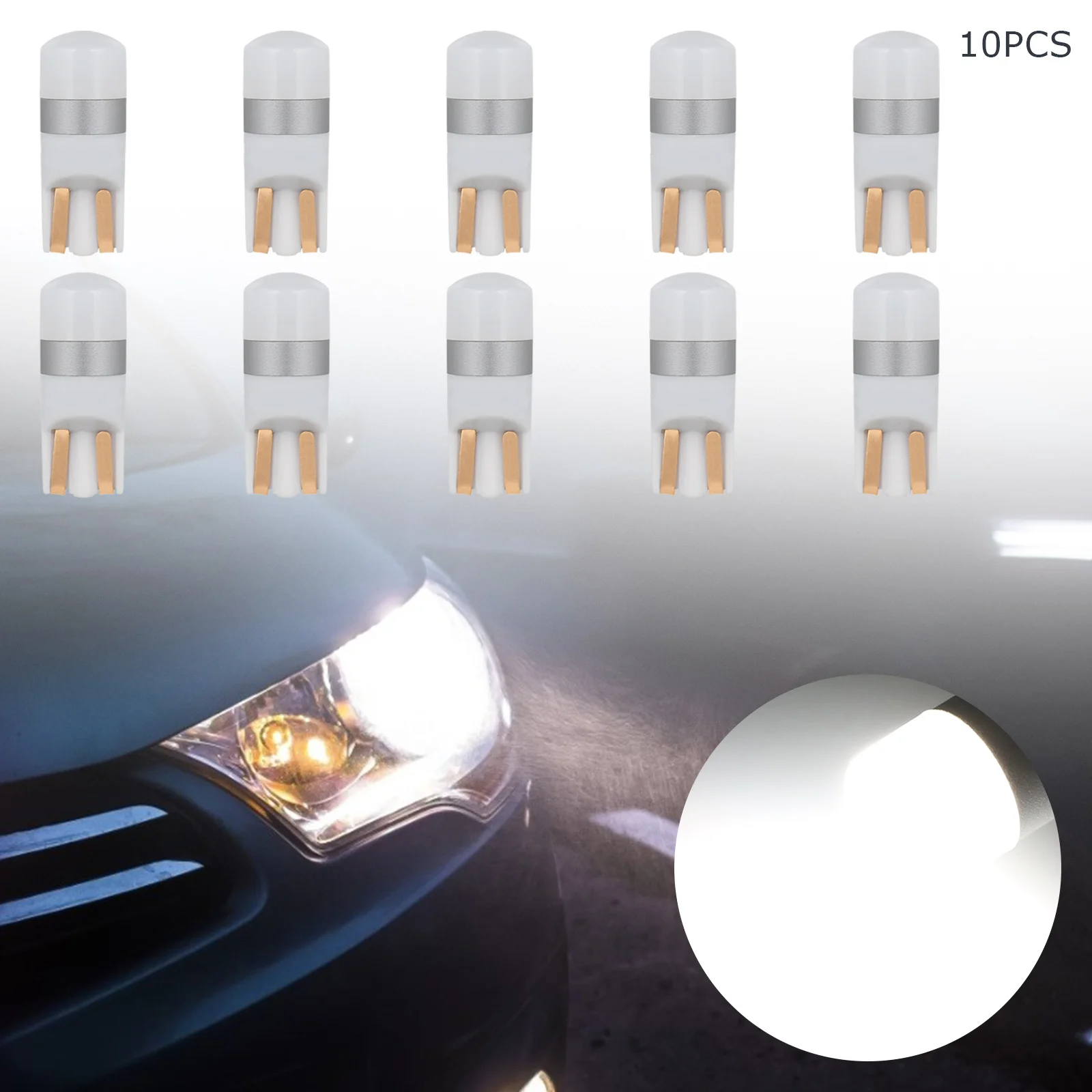 

10PCS t10 w5w 194 168 led 3030 smd 350lm t10 w5w Number Plate Illuminating Lamps