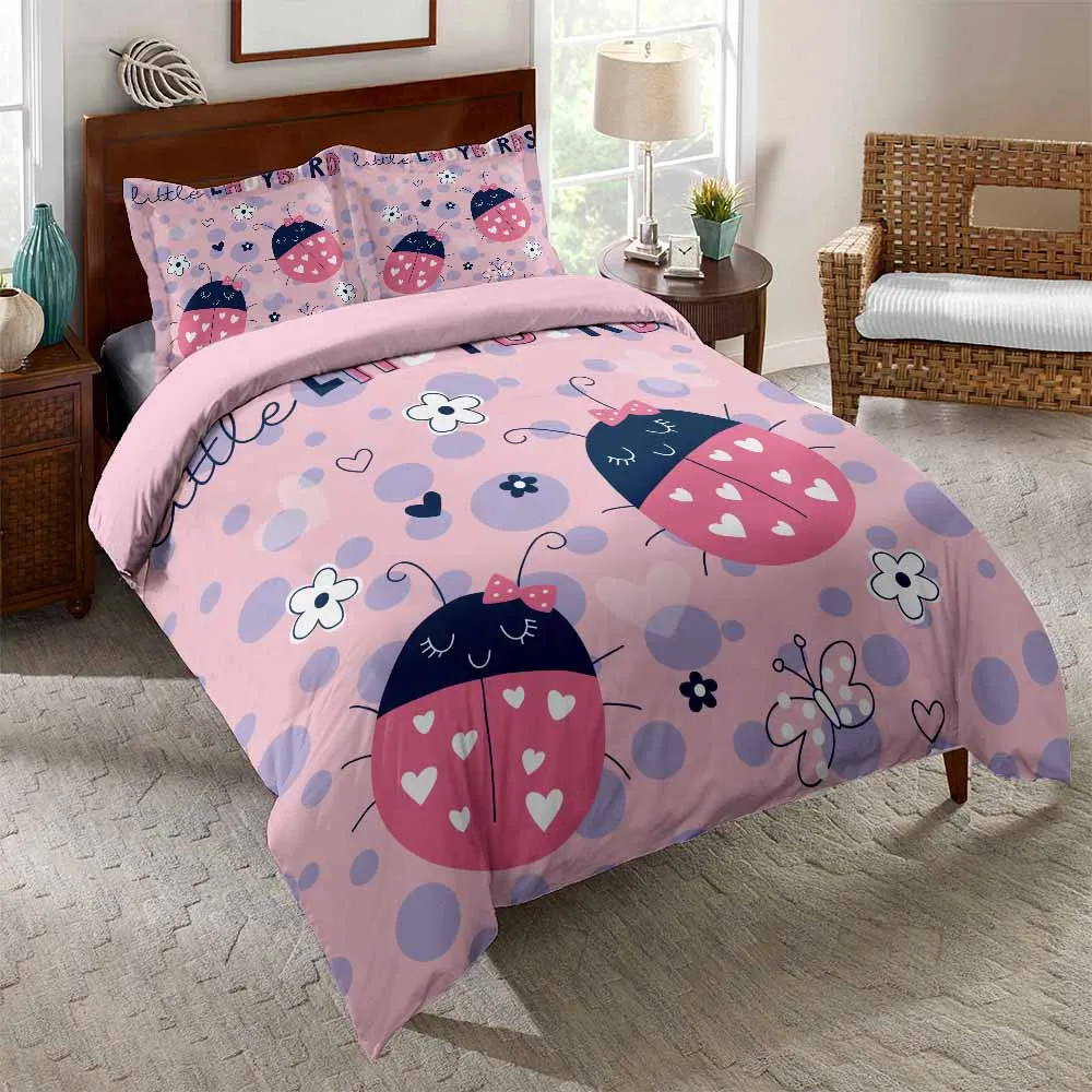 Супер мягкий прочный комплект из 2/3 предметов с 3D принтом насекомых божьих