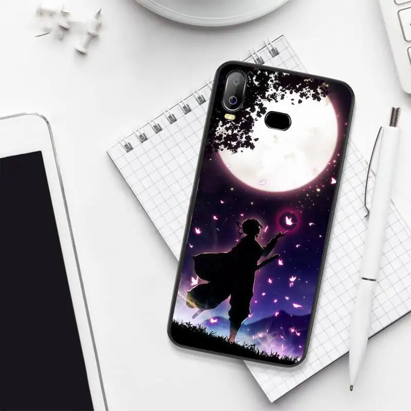 CUTEWANAN Demon Slayer Kimetsu No Yaiba Soft black Phone Case For Samsung A10 A20 A30 A40 A50 A70 A71 A51 A6 A8 2018 | Мобильные