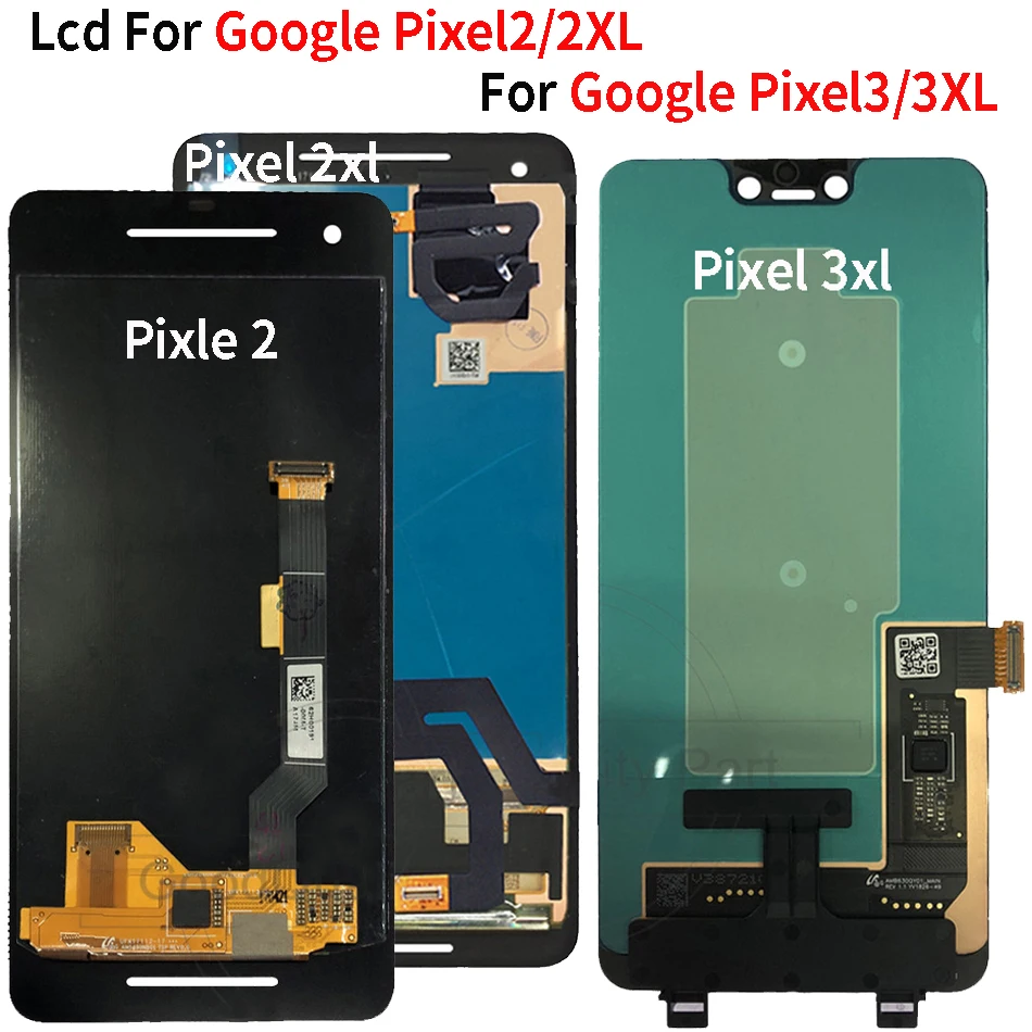 ЖК-дисплей для Google Pixel2 2XL кодирующий преобразователь сенсорного экрана в сборе