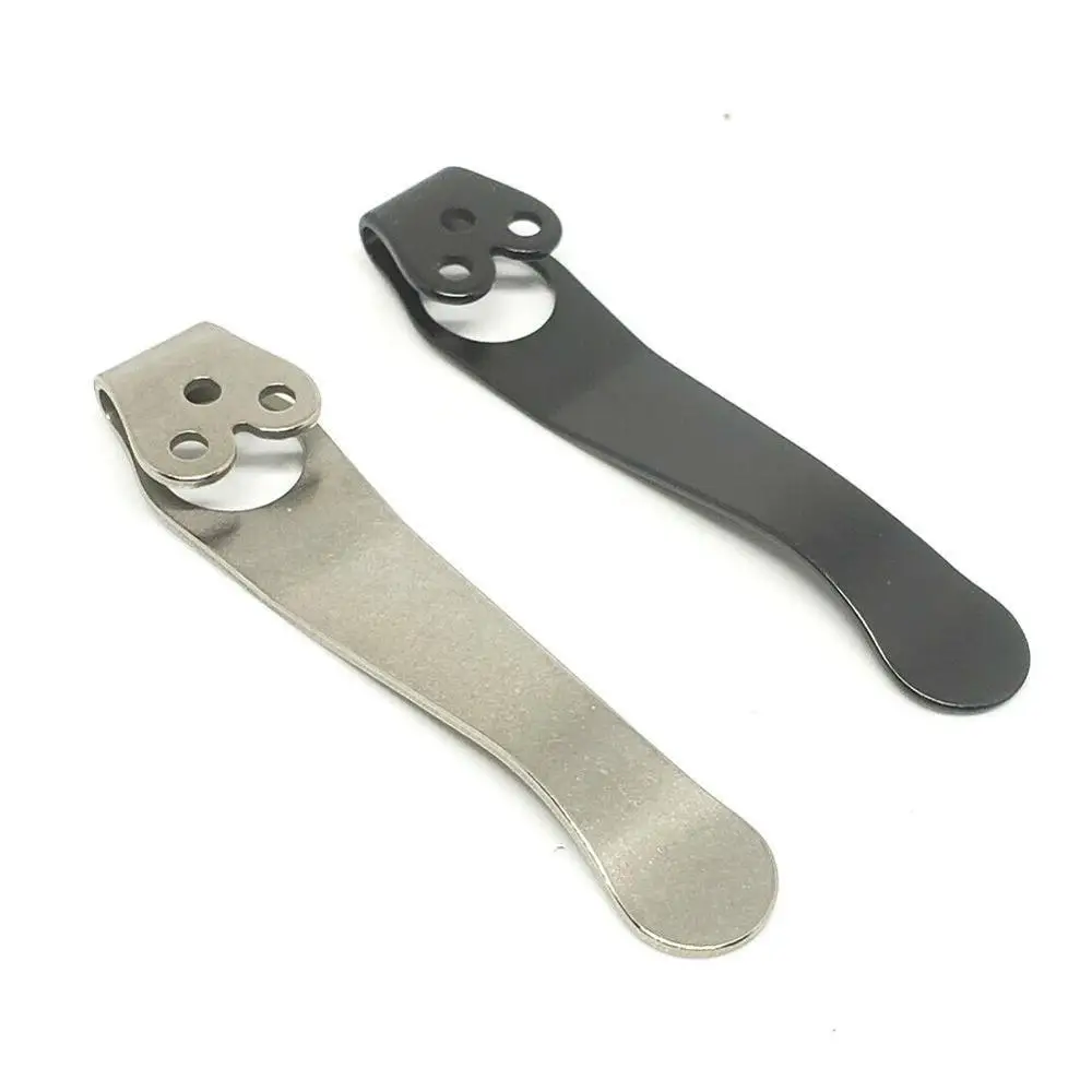 

Top Quality Titanium Pocket Knife Clip Kydex Back Clips Waist 3-hole Design Folding C10 Clip Knife For C81 Back C11 Clips