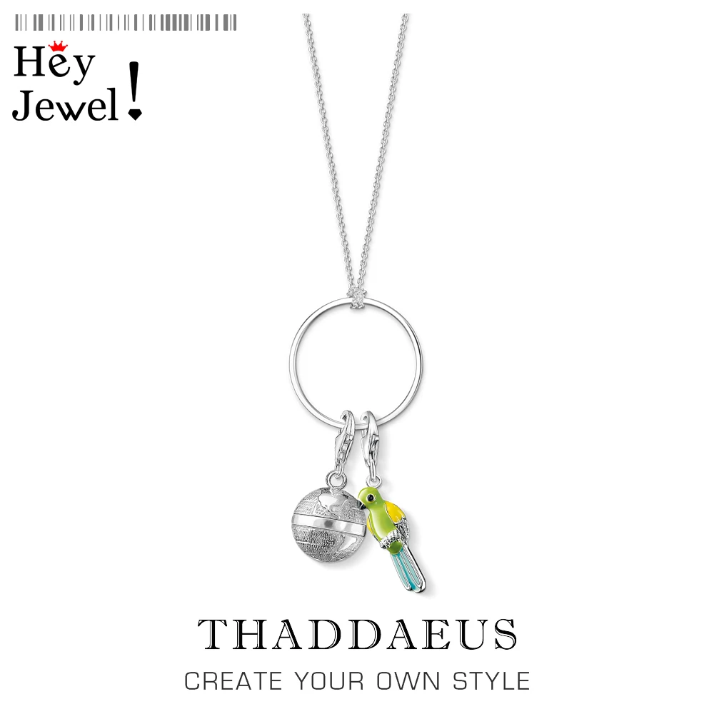 Ожерелье с подвеской в виде шара и попугай 2020 новые весенние модные ювелирные