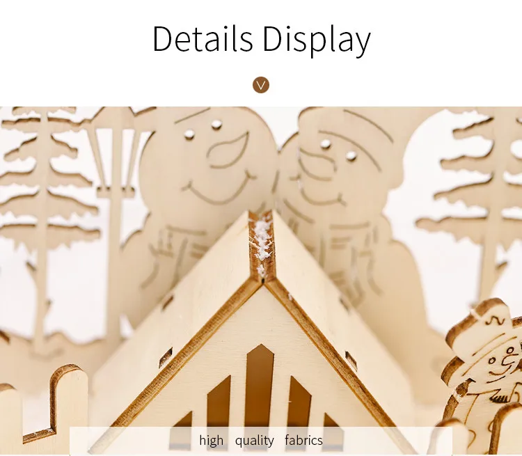 Высокое качество красивые новые рождественские деревянные украшения для дома