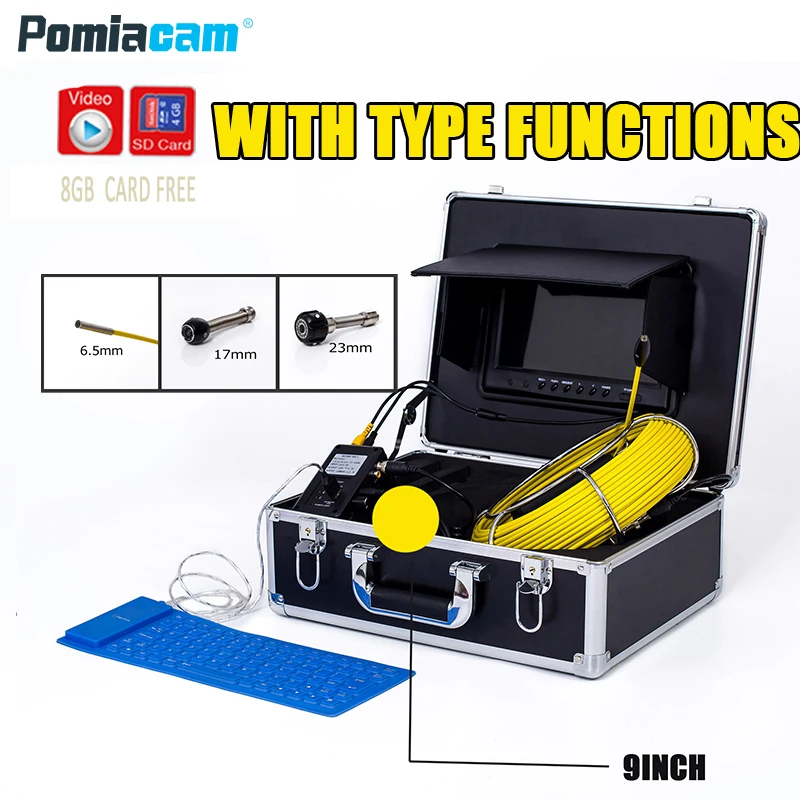 Камера для осмотра труб WP91 промышленный Водонепроницаемый эндоскоп сливной