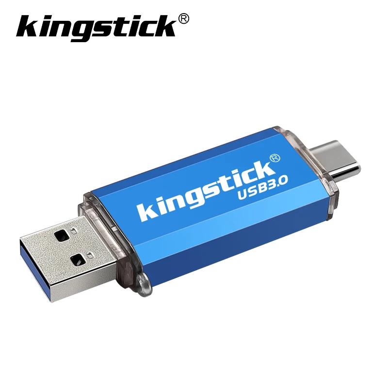 Blue Новейший USB 3,0 Тип C Флешка 16 ГБ 32 ГБ 64 ГБ USB флеш-накопитель 128 ГБ флеш-накопитель 1 ТБ флеш-накопитель usb для устройства type-C карта памяти - Цвет: Blue