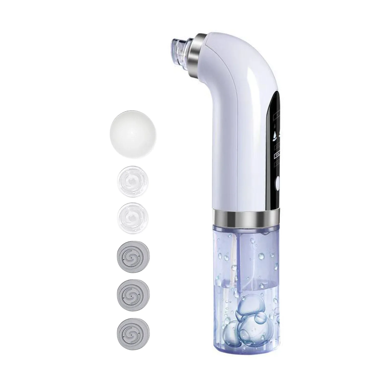 

5-in-1 Water Cycle ABS Portable Small Bubble Vacuum Suction Electric Blackhead Remover 3 Modes