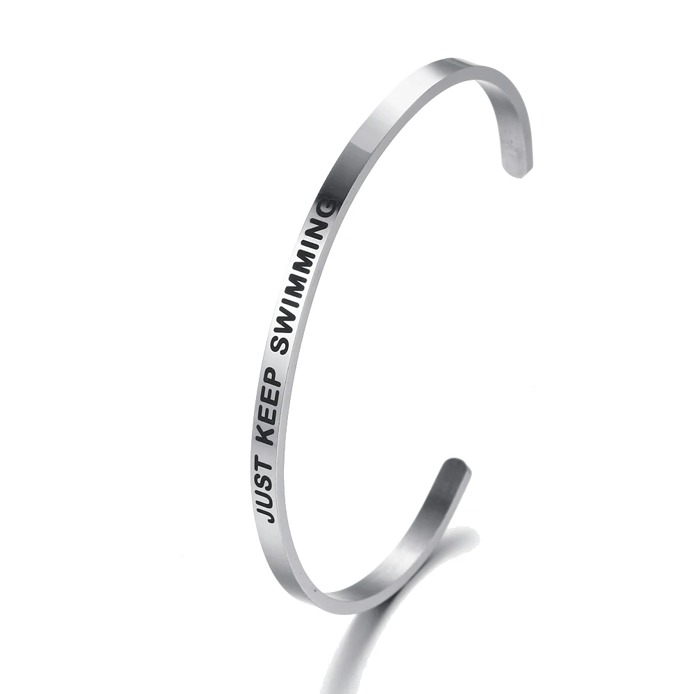 Просто сохраняющий плавание модный пословистый браслет посеребренный браслеты