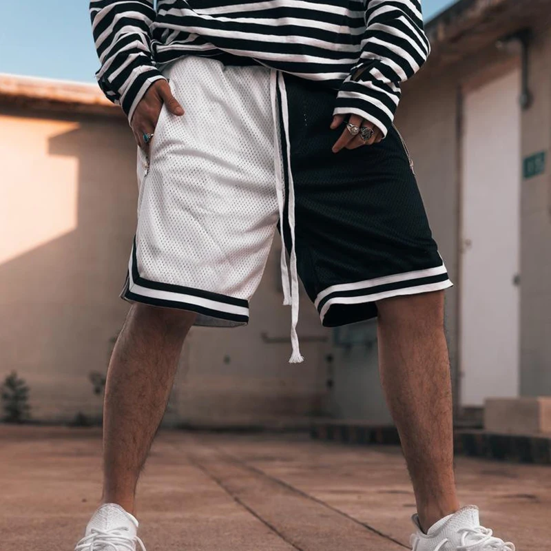 Шорты мужские спортивные для фитнеса дышащая сетчатая быстросохнущая