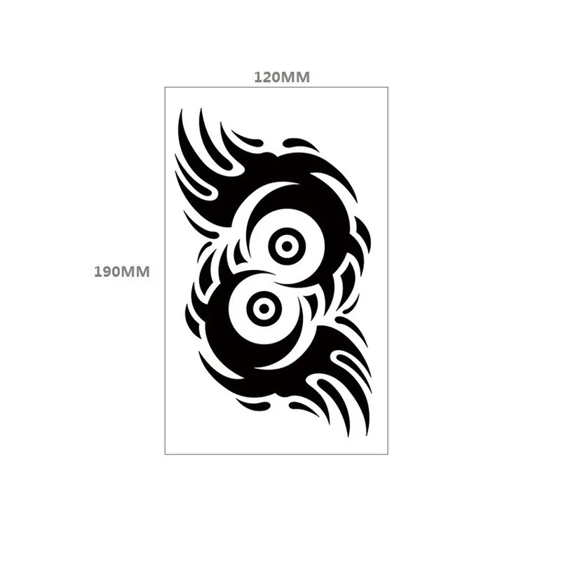 Тату наклейки водостойкие на грудь и спину Временные татуировки тигр змея