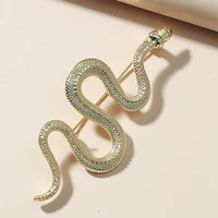 unique design gold color snake brooches women men lady luxury metal snake animal brooch pins party casual fashion jewelry gifts