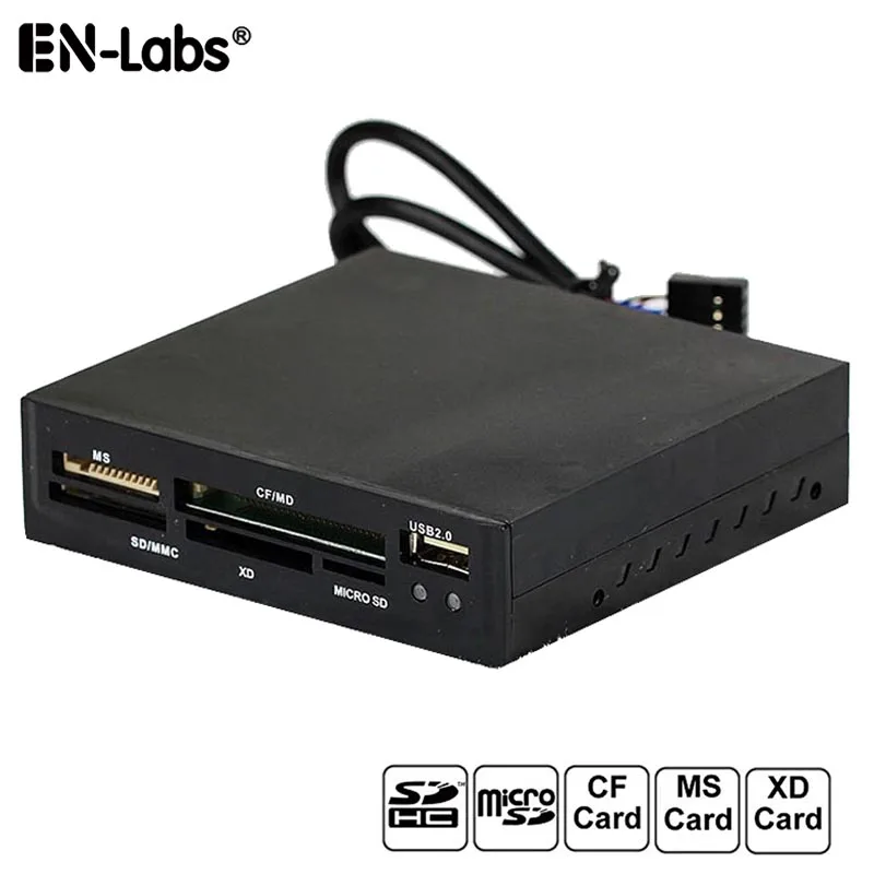 Внутренний кардридер USB 2 0 все в 1 3 5 дюйма Фронтальная панель T Flash SD Mini Micor TF MMS MS M2 CF