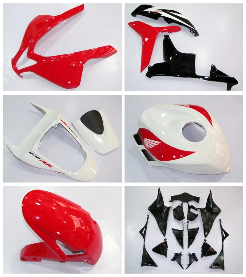 

DAKE // Injection Red White Black Fairing Kits For HONDA CBR600RR 07 08 F5 2007 2008 CBR 600 RR 07 08 2007 2008 Fairings #22SEA