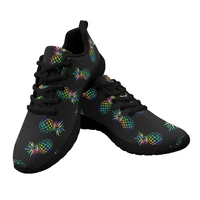 breathable running shoes pineapple pattern lightweight men sneakers large size 46 outdoor casual women jogging sports shoes