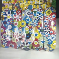 takashi murakami sunflower flower color skateboard five color flower puzzle now art collectibles decoration pendant exhib