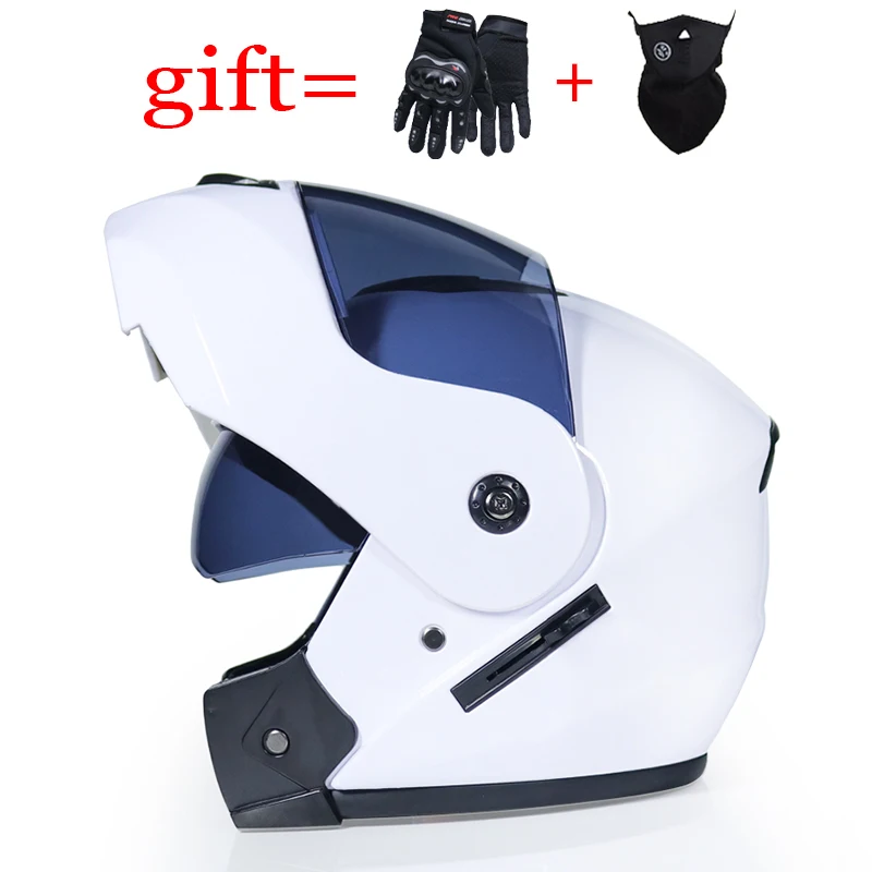 Шлем мотоциклетный модульный с двойным солнцезащитным козырьком на все