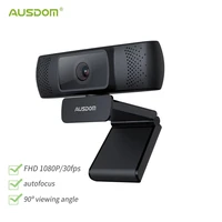 ausdom af640 web camera full hd 1080p autofocus for video conference webcam with microphone for pc