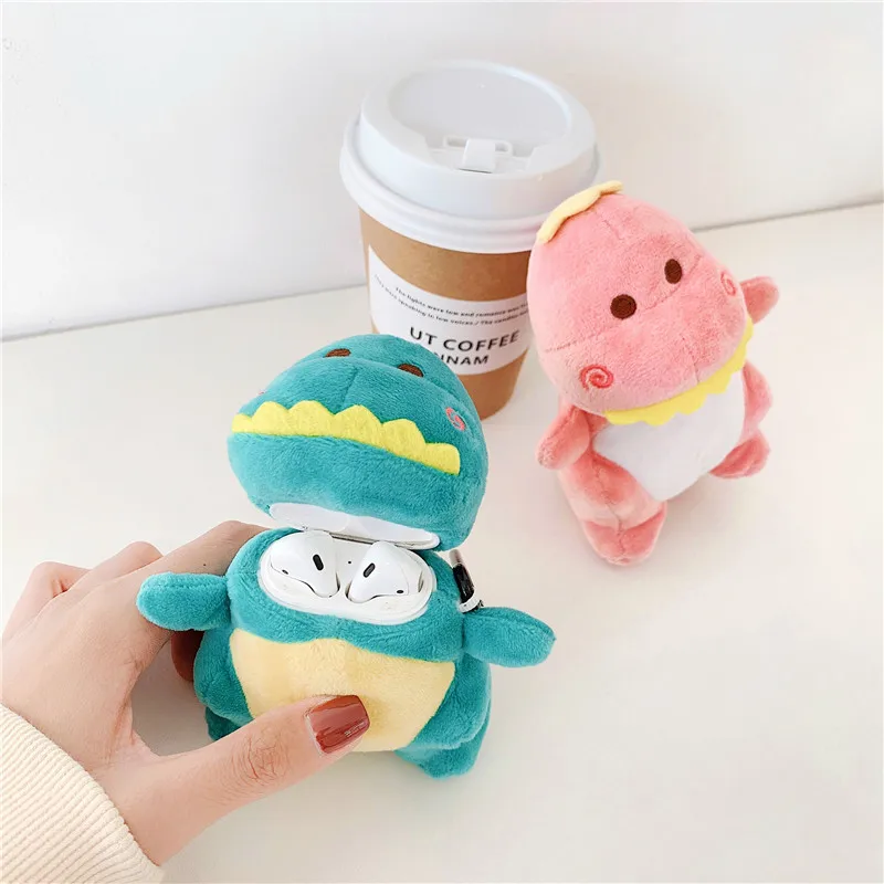 Защитный противоударный чехол с рисунком динозавра для пар защитный Airpods 1/2