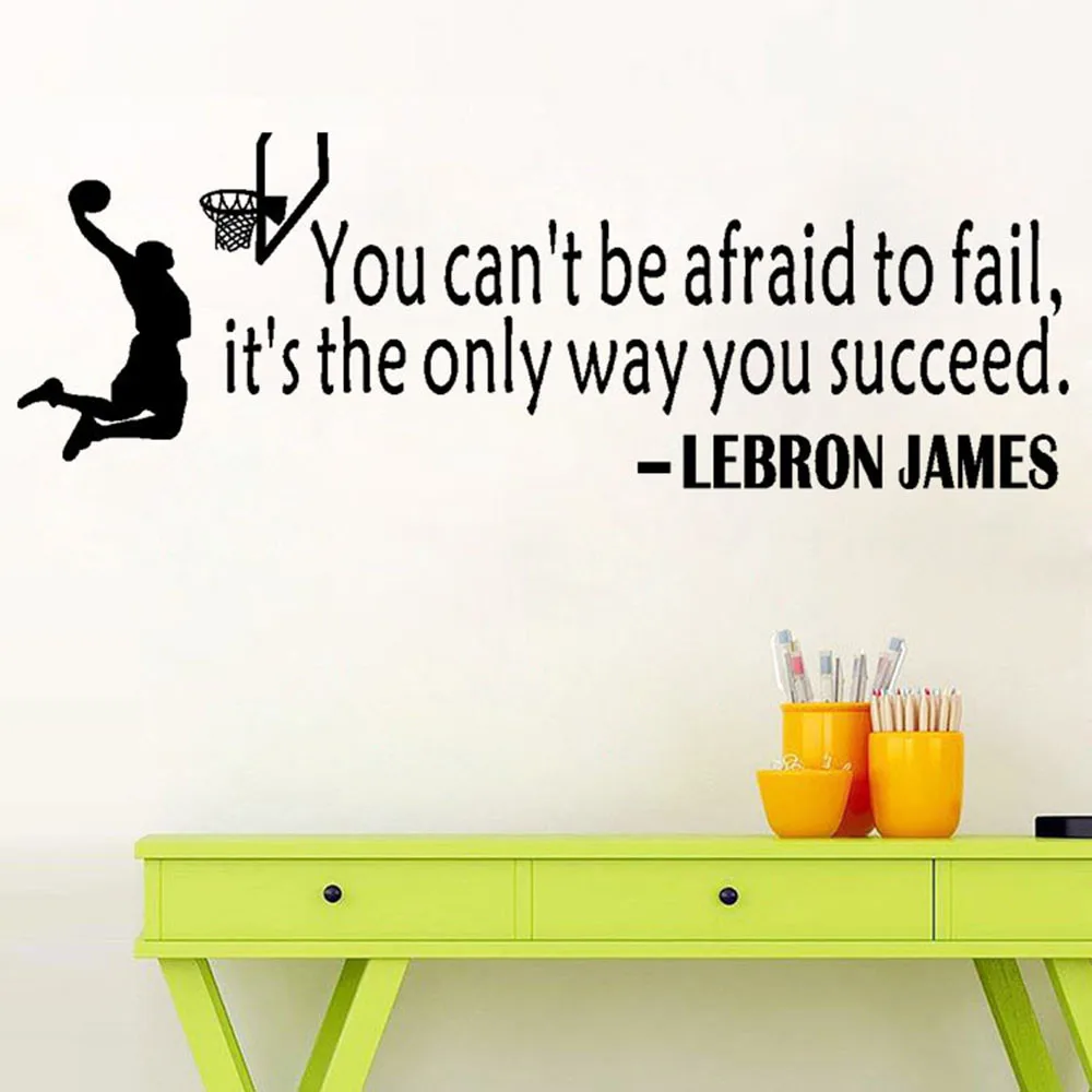 Виниловые наклейки для обоев Спортивная Виниловая наклейка баскетбола на