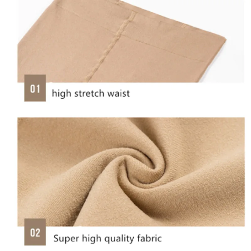 

Newly Legs Fake Translucent Warm Fleece Pantyhose Slim Stretchy for Winter Outdoor Women m99