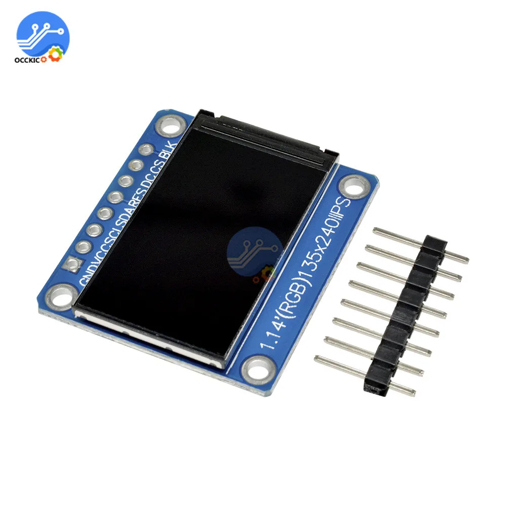 1 14 дюймовый TFT ST7789 драйвер светодиодного O экрана модуль дисплея 135*240 8PIN SPI HD