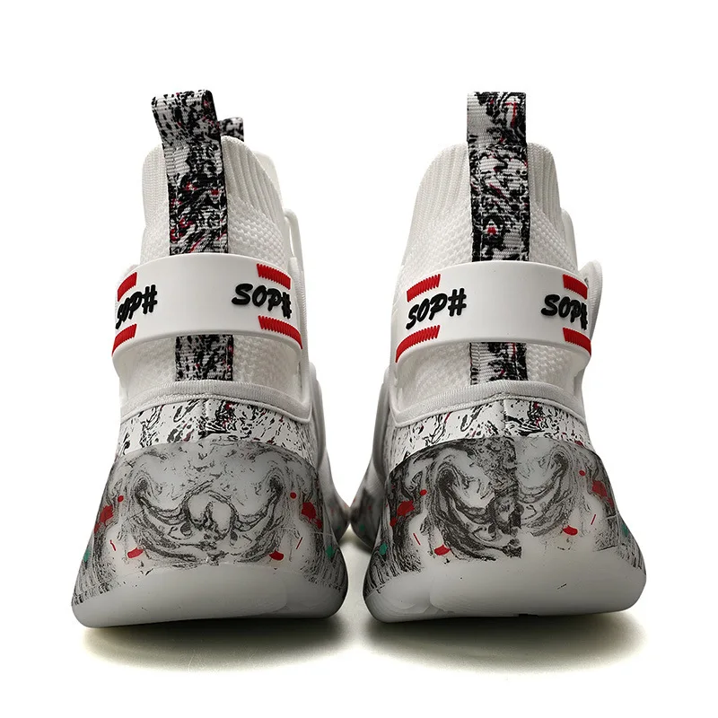 New High Quality Running Shoes for Men Breathable Athletic Sport Shoes Flying Woven Colorful Sneakers