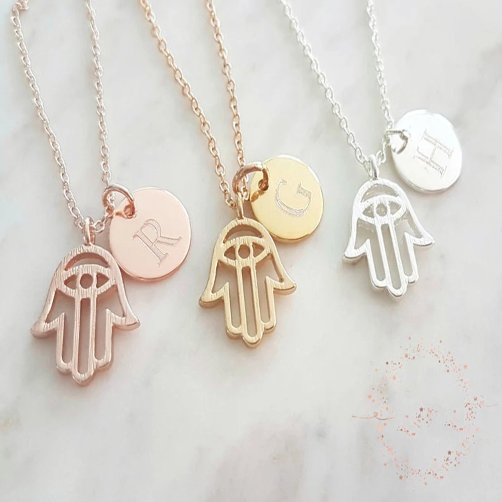 FYW персонализированные модные из нержавеющей стали Хамса подвеска в форме руки