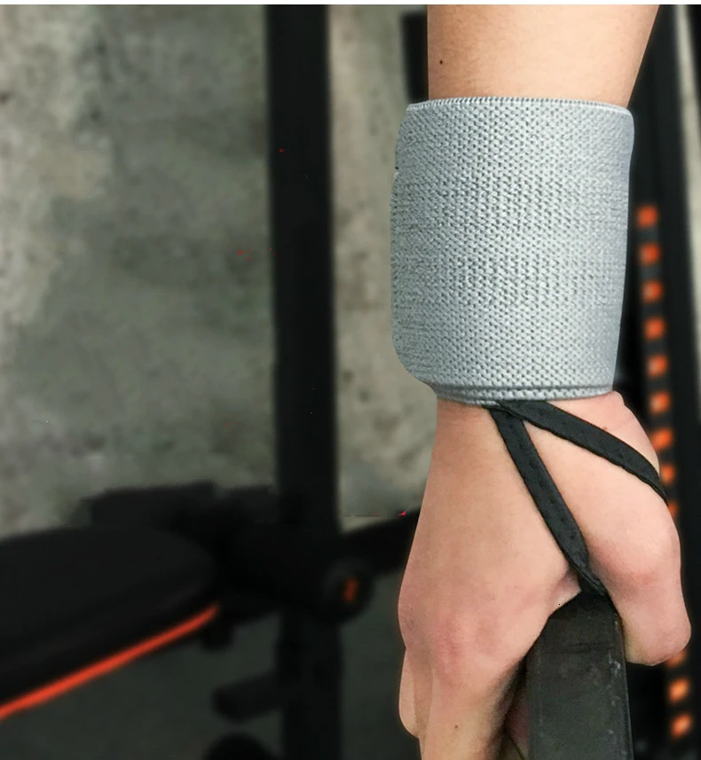 1 шт. повязки на запястье обертывания Тяжелая атлетика Powerlifting фитнес тренажерный зал спортивный браслет на запястье поддержка рук Brace ремни Регулируемая Защита