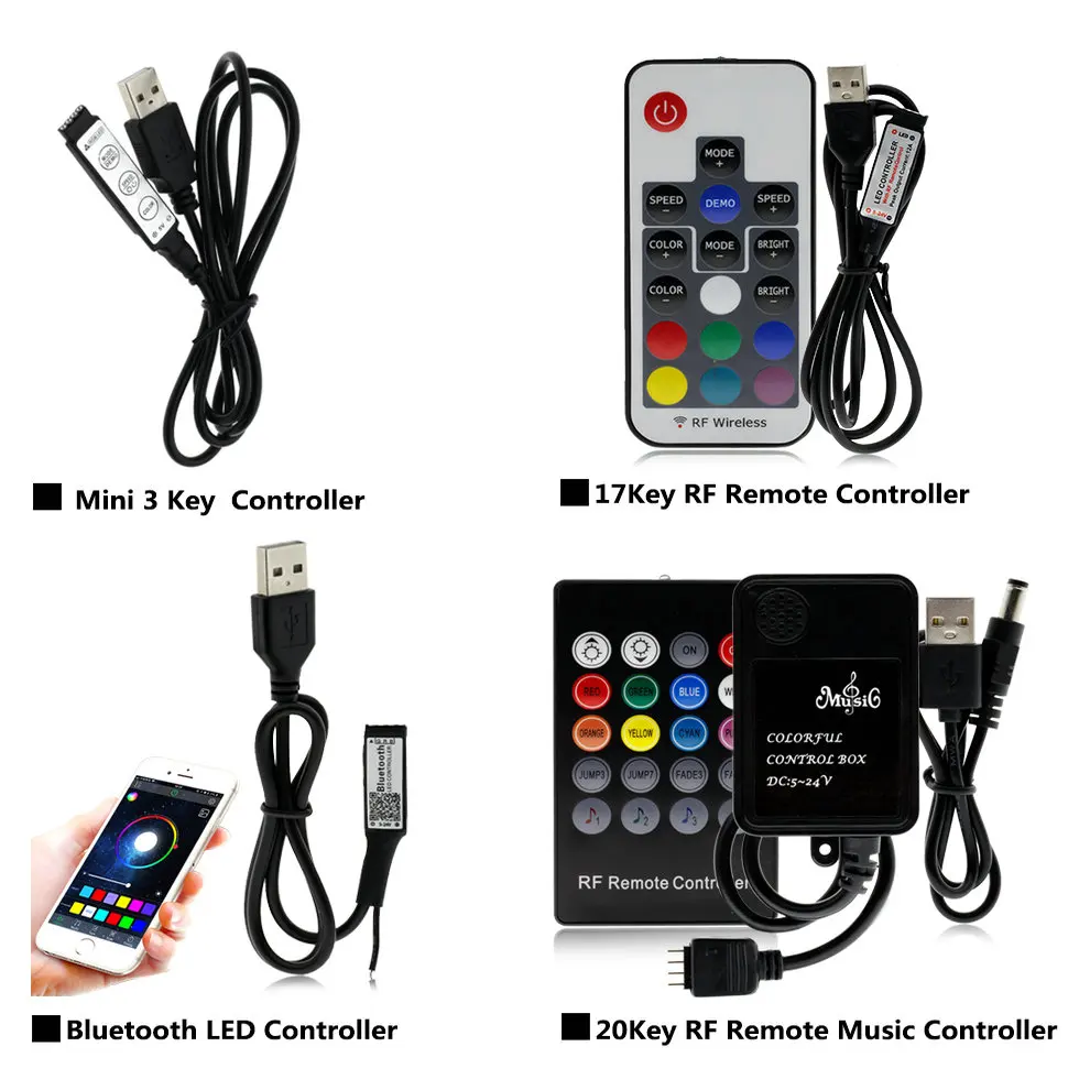 USB Светодиодная лента 5050 гибкий RGB светодиод DC5V RGB цвет сменный ТВ фоновое освещение