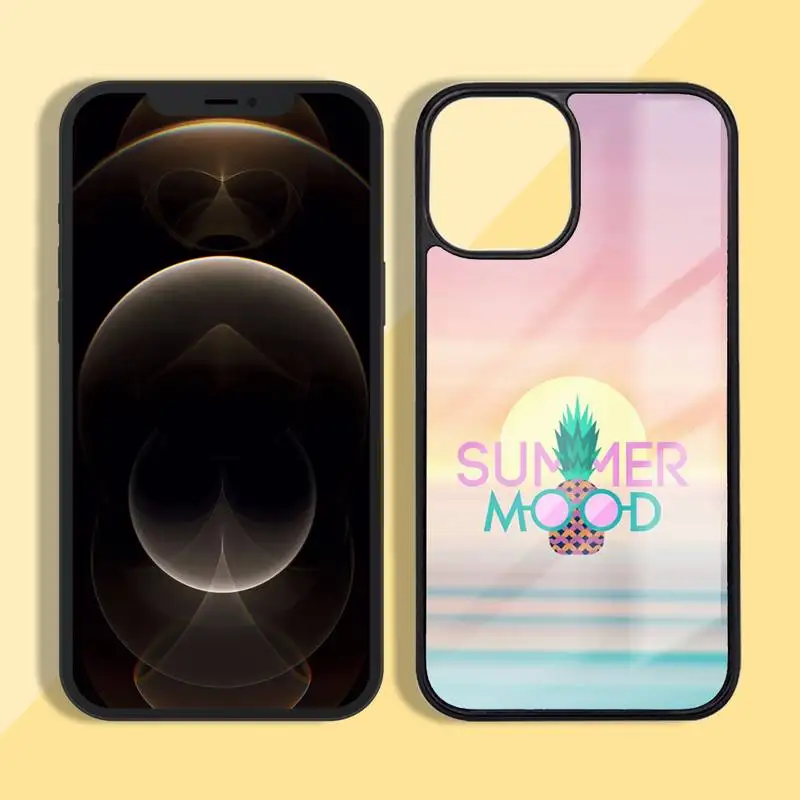 

Hello Cool Summer Beach Phone Case Silicone TPU+PC For iPhone11 12 mini Pro MAX 7 8 Plus X XR XS Samsung S20 10 9 8 Plus ultra