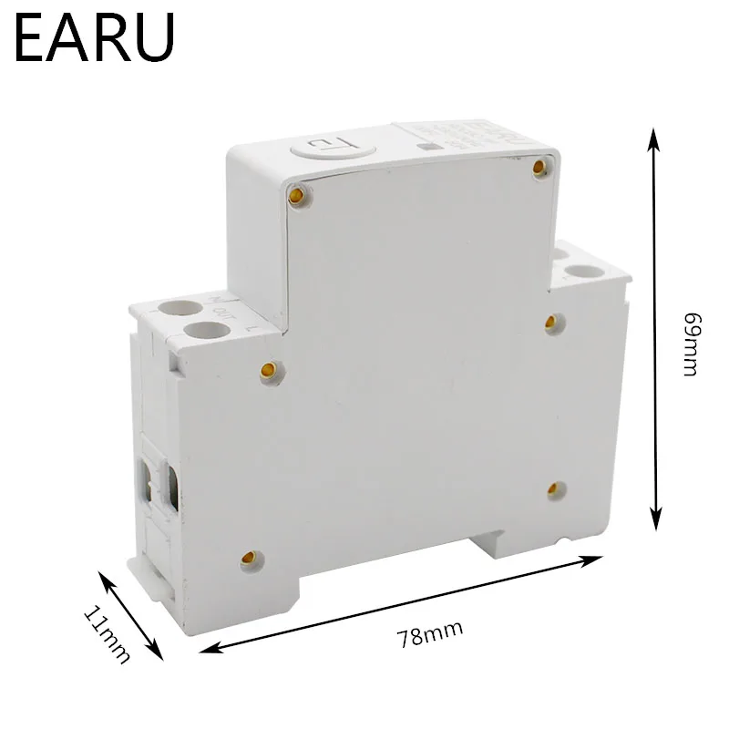 1P din-рейка WIFI автоматический выключатель Умный таймер реле дистанционное