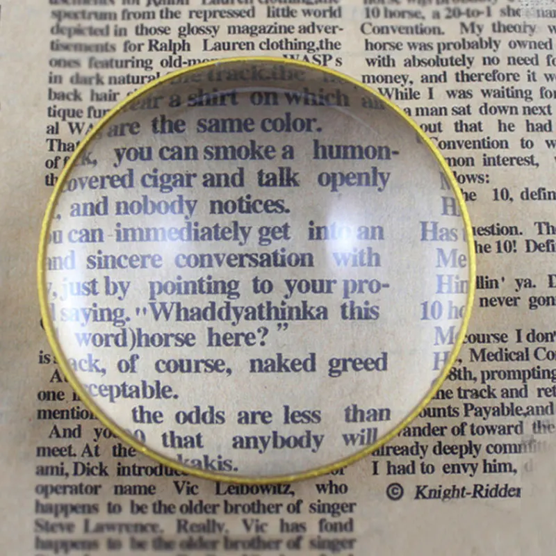 3X оптические выпуклая линза круглый купольный пресс увеличительные очки