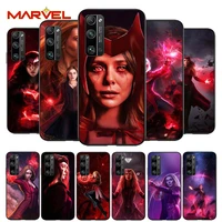 scarlet witch marvel for huawei honor 30 20 10 9s 9a 9c 9x 8x max 10 9 lite 8a 7c 7a pro silicone soft black phone case